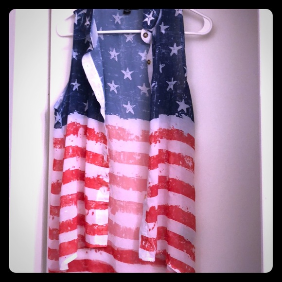 American flag see through top - Picture 1 of 1